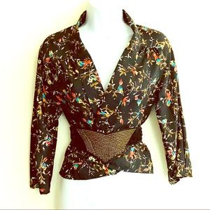 3 for $40 Bird pattern kimono jacket